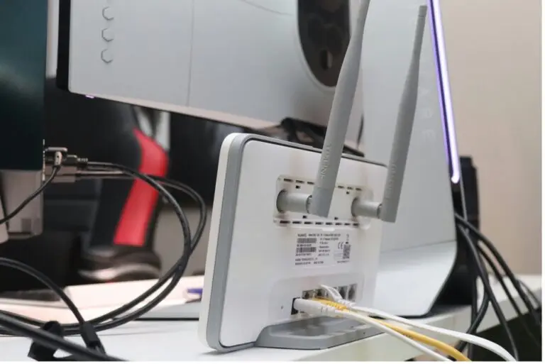 Billede af en internet router