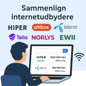 sammenlign internetudbydere